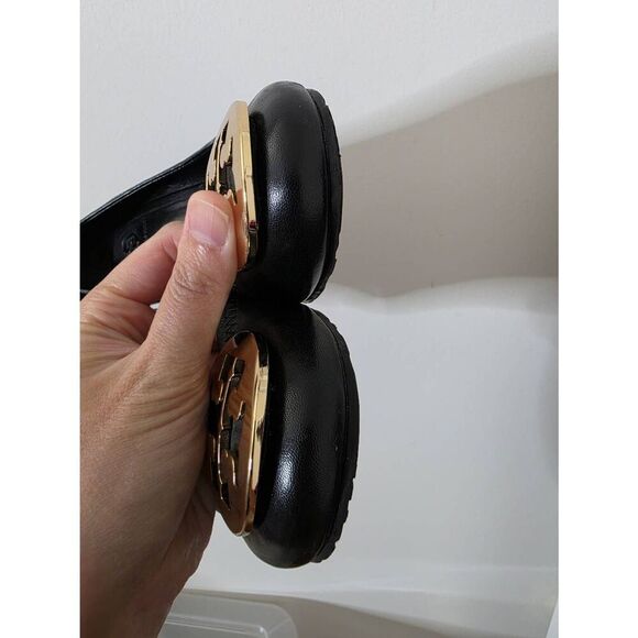 Tory Burch Black Lether Sally Pumps W5.5 (3.5" heel) - Picture 9 of 9